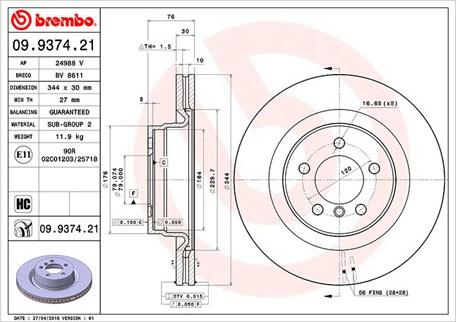 Magneti Marelli 360406055901 - Discofreno autozon.pro