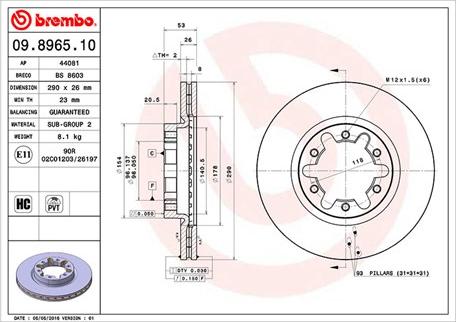 Magneti Marelli 360406055300 - Discofreno autozon.pro