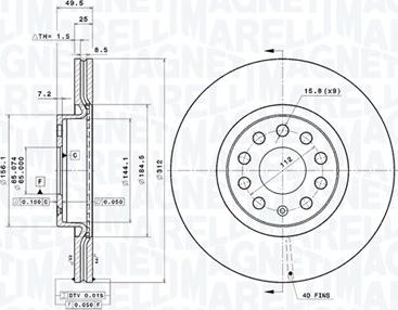 Magneti Marelli 360406050601 - Discofreno autozon.pro