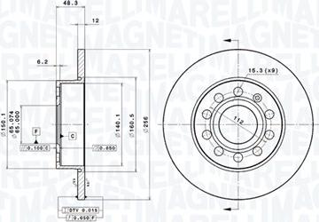 Magneti Marelli 360406050801 - Discofreno autozon.pro