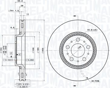 Magneti Marelli 360406051801 - Discofreno autozon.pro