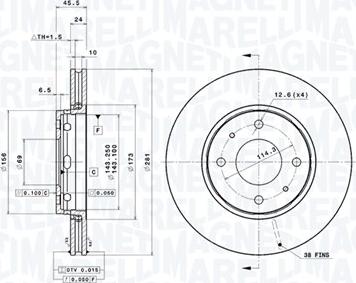 Magneti Marelli 360406052001 - Discofreno autozon.pro