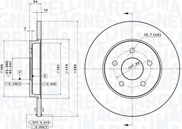 Magneti Marelli 360406057901 - Discofreno autozon.pro