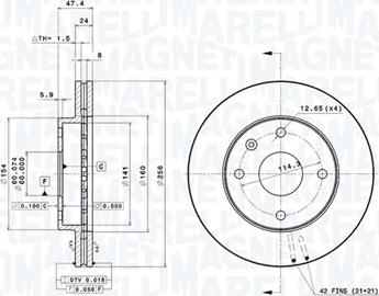 Magneti Marelli 360406057001 - Discofreno autozon.pro