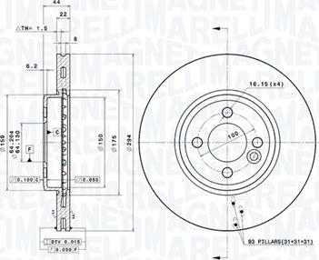 Magneti Marelli 360406069300 - Discofreno autozon.pro