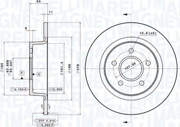 Magneti Marelli 360406061601 - Discofreno autozon.pro