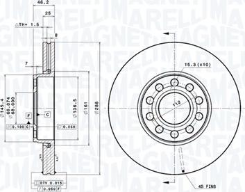 Magneti Marelli 360406063901 - Discofreno autozon.pro