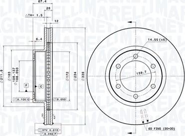 Magneti Marelli 360406062801 - Discofreno autozon.pro