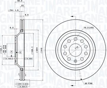 Magneti Marelli 360406062701 - Discofreno autozon.pro