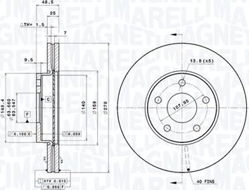 Magneti Marelli 360406005401 - Discofreno autozon.pro