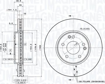 Magneti Marelli 360406006801 - Discofreno autozon.pro