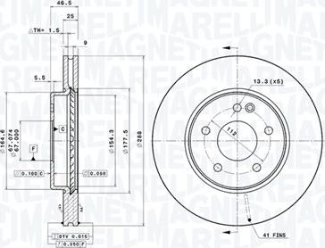 Magneti Marelli 360406006301 - Discofreno autozon.pro