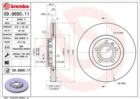 Magneti Marelli 360406001601 - Discofreno autozon.pro