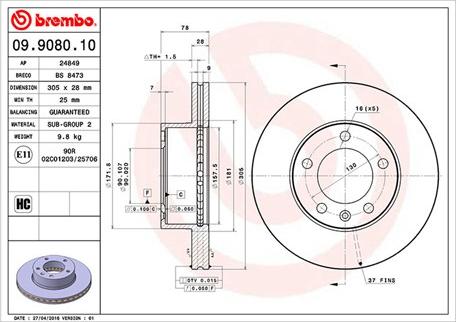 Magneti Marelli 360406008900 - Discofreno autozon.pro