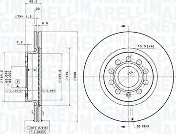 Magneti Marelli 360406002001 - Discofreno autozon.pro