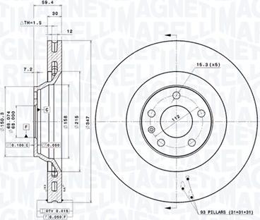 Magneti Marelli 360406002101 - Discofreno autozon.pro