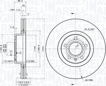 Magneti Marelli 360406002301 - Discofreno autozon.pro