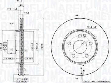 Magneti Marelli 360406007501 - Discofreno autozon.pro