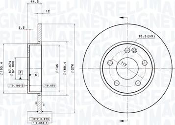 Magneti Marelli 360406007101 - Discofreno autozon.pro