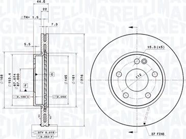 Magneti Marelli 360406007201 - Discofreno autozon.pro