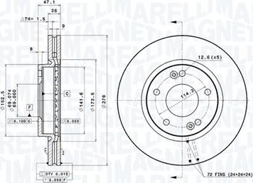 Magneti Marelli 360406019601 - Discofreno autozon.pro