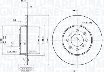 Magneti Marelli 360406014500 - Discofreno autozon.pro