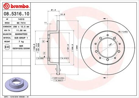 Magneti Marelli 360406014100 - Discofreno autozon.pro