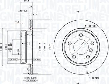 Magneti Marelli 360406016601 - Discofreno autozon.pro