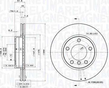 Magneti Marelli 360406016001 - Discofreno autozon.pro