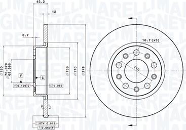 Magneti Marelli 360406011401 - Discofreno autozon.pro