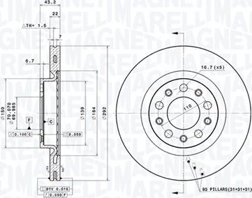 Magneti Marelli 360406011601 - Discofreno autozon.pro