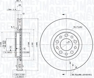 Magneti Marelli 360406011101 - Discofreno autozon.pro