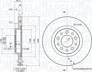 Magneti Marelli 360406011801 - Discofreno autozon.pro