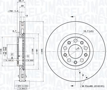 Magneti Marelli 360406011301 - Discofreno autozon.pro