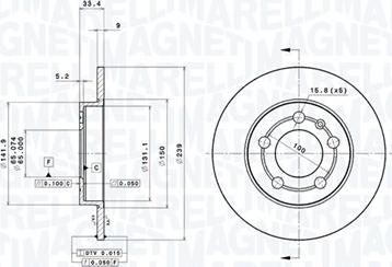 Magneti Marelli 360406013201 - Discofreno autozon.pro