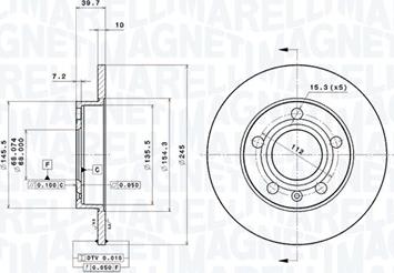 Magneti Marelli 360406012201 - Discofreno autozon.pro