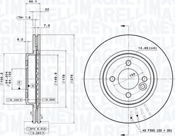 Magneti Marelli 360406017401 - Discofreno autozon.pro