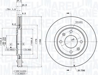 Magneti Marelli 360406017801 - Discofreno autozon.pro