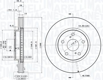 Magneti Marelli 360406089501 - Discofreno autozon.pro