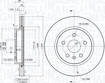 Magneti Marelli 360406080901 - Discofreno autozon.pro