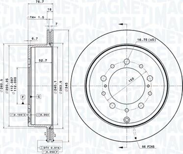 Magneti Marelli 360406080001 - Discofreno autozon.pro