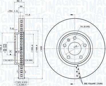 Magneti Marelli 360406081501 - Discofreno autozon.pro