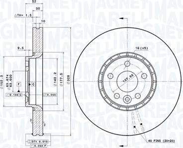 Magneti Marelli 360406081101 - Discofreno autozon.pro