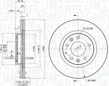 Magneti Marelli 360406081801 - Discofreno autozon.pro