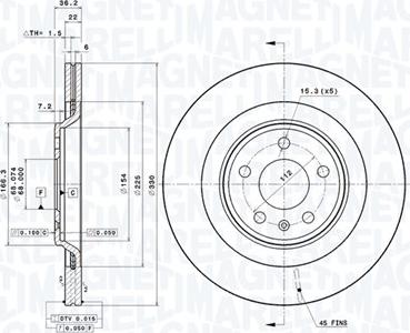 Magneti Marelli 360406081701 - Discofreno autozon.pro