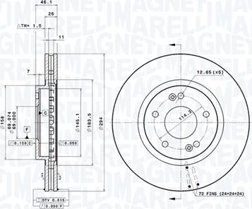 Magneti Marelli 360406087900 - Discofreno autozon.pro