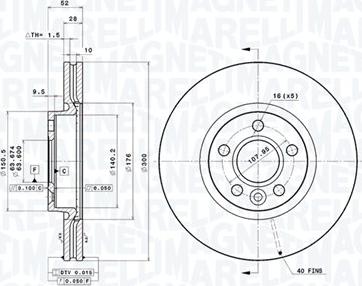 Magneti Marelli 360406087601 - Discofreno autozon.pro