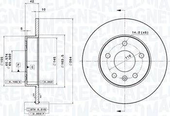 Magneti Marelli 360406039001 - Discofreno autozon.pro