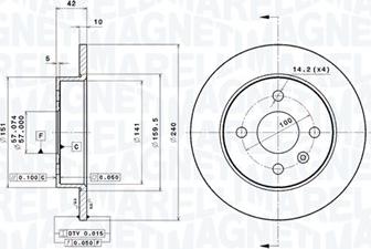 Magneti Marelli 360406038901 - Discofreno autozon.pro