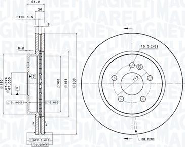 Magneti Marelli 360406033601 - Discofreno autozon.pro